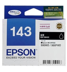 EPSON T143 / Black / T143170 (정품)   EPSON ME Office 960FWD, 900WD, 82WD, WorkForce WF-7511, WF-7521, WF-7011