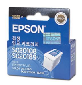 EPSON S020108 / S020189 (T051170) 검정 (정품)   EPSON Stylus Color 740, 760, 800H, 850H, 860, 1520H