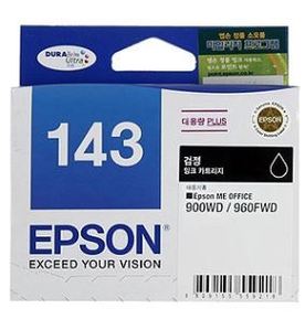 EPSON T143 / Black / T143170 (정품)   EPSON ME Office 960FWD, 900WD, 82WD, WorkForce WF-7511, WF-7521, WF-7011