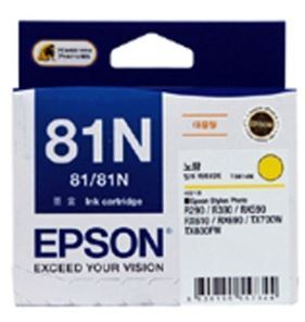 EPSON 81N / Yellow / T0814 / T111470 / 대용량 (정품)   EPSON Stylus Photo R390 / R290, RX590/ RX610 / RX690, T50, TX800FW/ TX700W/ TX650/ TX720WD