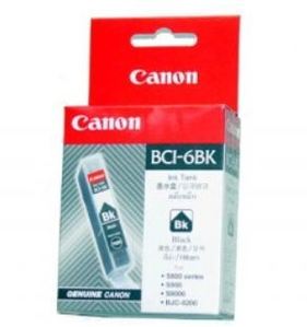 CANON BCI-6BK 검정 (정품)  복합기 S900, S9000, i860, i900, i950, i990, i9100, i9900 Professional, Pixma IP 4000, IP 5000, IP 6000D, IP 8500